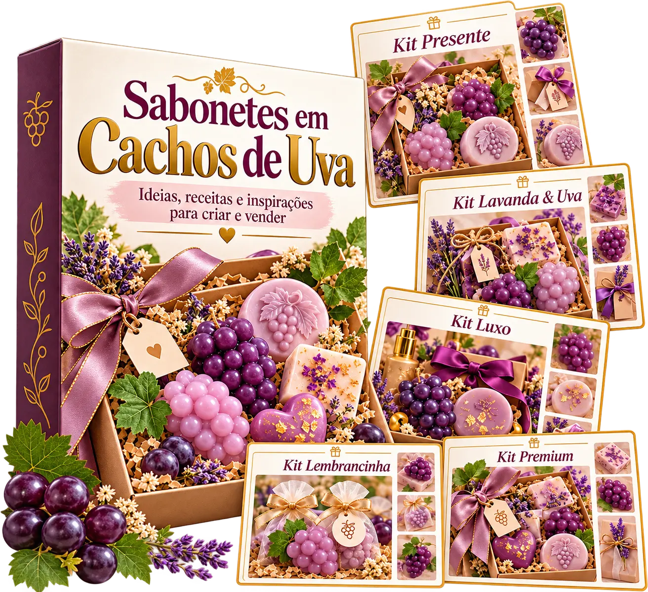 Sabonetes cacho de uva